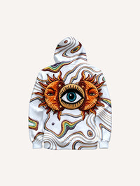 Fashion Casual Printed Polyester Sweater