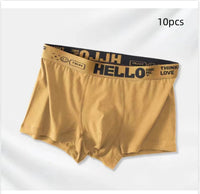 Four Seasons Men's Underwear J Simple Solid Color Mid-waist Skin-friendly Breathable