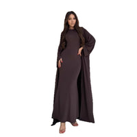 Two-piece Long Dress Set For Women With Long Sleeves