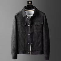 Fashion Leather Jacket Men's Casual Top
