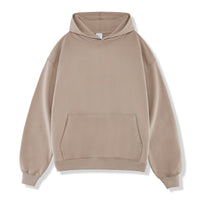 Solid Color Hooded Sweater Men's Pullover Thickened American Top