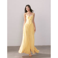 New Lace Knit Slip Dress With Slit