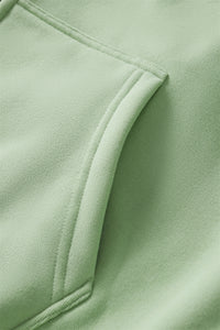 Fleece Cardigan Sweater Men's Simplicity Solid Color Loose-fitting Versatile Casual Hooded Coat