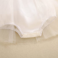 Baby Girl's Love Tulle Jumpsuit Headscarf Two-piece Set