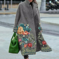 Women's Long Sleeve Turn-down Collar Coat Coat