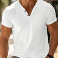 Men's Solid Color Casual Sports Short Sleeve T-shirt