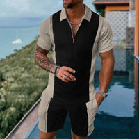 Short Sleeve Shorts Two Piece Athleisure