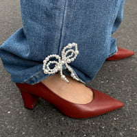 Pearl Bow Pants Anklet Decoration