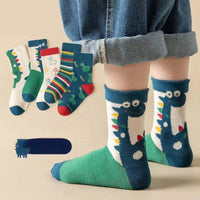 Combed Cotton Cartoon Dinosaur Baby Socks Student Socks