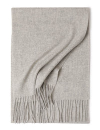 Water Ripple Pure Color Cashmere Warm Scarf