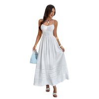 Womens Elegant And Fashionable Ruched Waistband Slim-fit Slip Dress