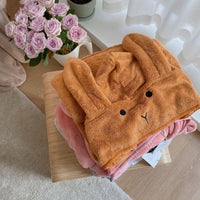 Rabbit Ears Children's Baby Infant Hooded Cloak Bath Towel Nightgown Bathrobe