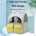 Cat Bag Portable Large Capacity Backpack Transparent Canvas