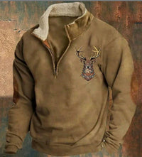 Long Sleeve Half Zipper Stitching Casual Fashion European And American Style Pullover Sweater