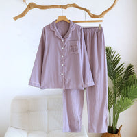 Womens Long-sleeve Long-pants Loungewear Set Suitable For Wearing Outside