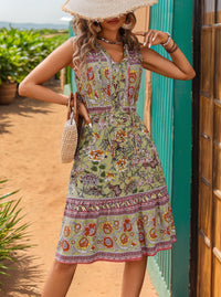 Foreign Trade Ethnic-style Printed Dress Elegant Style