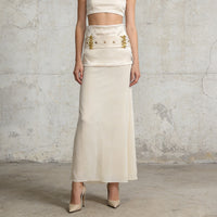 Women's Sexy Vintage Satin Figure-flattering Skirt