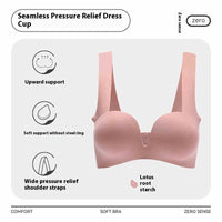 One Piece Underwear Women's Thin Section Without Steel Ring Gathering Bra