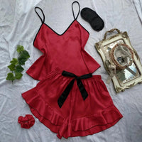 Suspender Dress Loungewear Womens Summer Thin Tank Top And Shorts
