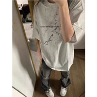 Mens Lightning-Print Cropped Short-Sleeve T-Shirt