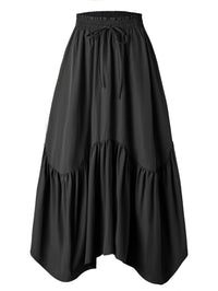 High-waisted Elasticated Maxi Skirt Retro Long Dress