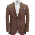 British-style Men's Suit Single-breasted Jacket Herringbone