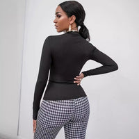 Rib Knitted Skull Rhinestone Top