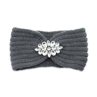 European And American Diamond Knitted Headband Ear Protector