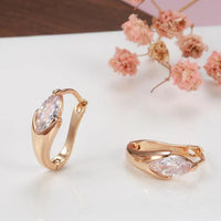 European And American Fashion Classics Gold Earrings Minimalistic Water Drops