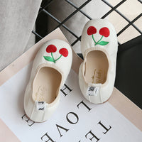 Cherry Set Foot Soft Sole Casual Leather Shoes