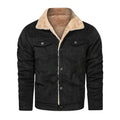 Corduroy Young Men's Jacket Casual Loose Large Size Men's Jacket Plus Velvet Thickened
