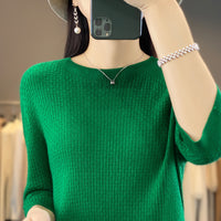 New Worsted Wool Front Line Ready-made Garments Round Neck