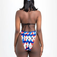 Blouse split swimsuit bikini