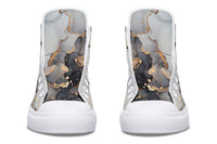 Printed Couple High Top Canvas Shoes