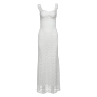 Long Skirt High-waisted Sexy Figure-hugging Solid-color Dress