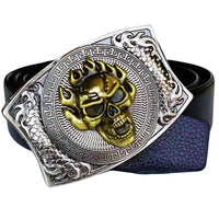 Smooth Buckle For Self-defense Trendy Punk-style Belt Buckle With A Distinctive Look