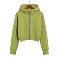 Women's Short Slim Outdoor Sports Hoodie