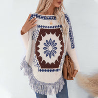 Women's Vintage Off-neck Pullover Shawl
