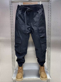 Wear-resistant Men's Multi-pocket Versatile Polyester Overalls