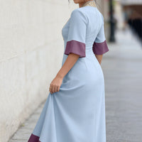 Patchwork Dress Elegant And Youth-Enhancing For Women