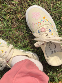 All-match Art Cute Student Custard Canvas Shoes Women