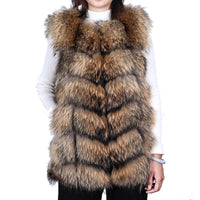 Raccoon Fur Coat High-end And Fashionable