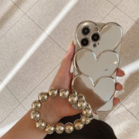 Cold Wind Electroplating Love Mobile Phone Case