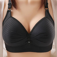 Triple Breasted Women's Bra Thin Mold Cup
