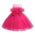 Girls Korean Style Mesh Princess Dress Bow Tutu Skirt