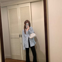 Sun Protection Shirt Dark Texture Control Waist Trimming Shirt Top