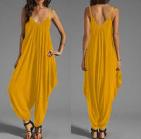 Low-cut V-neck Sexy Suspender Jumpsuit