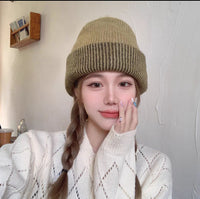 Color Knitted Hat Children Keep Warm In Autumn And Winter