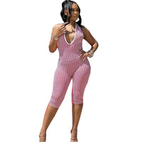 Womens Cutout Backless Jumpsuit With Straps