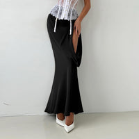 Designer-style Asymmetrical High-waisted Slim-fit Sexy Skirt Fishtail Skirt